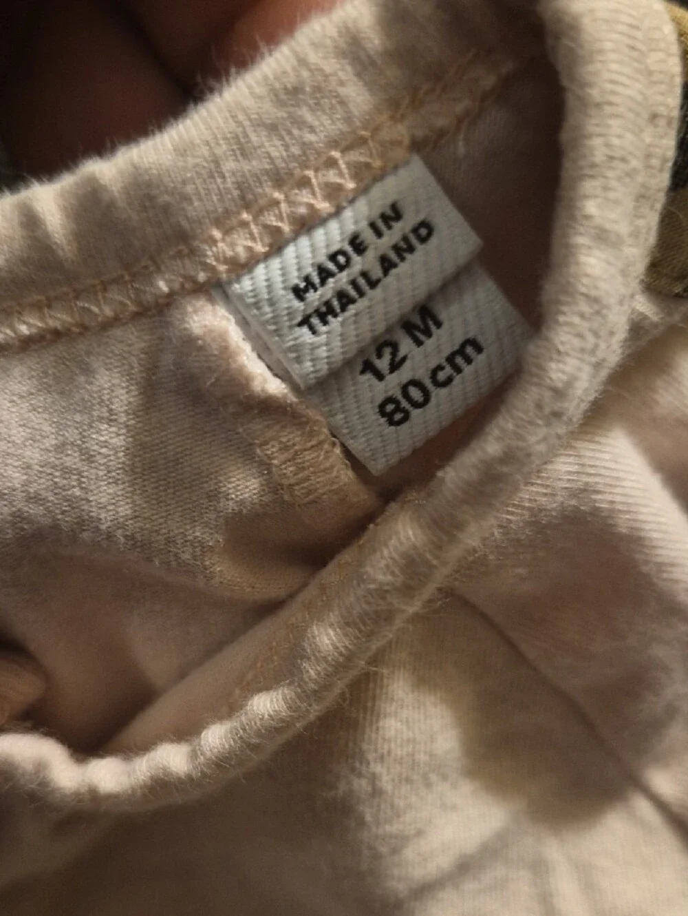 Burberry Pink Beige Infant Zip(slightly Love One-Piece with Signature Check Trim